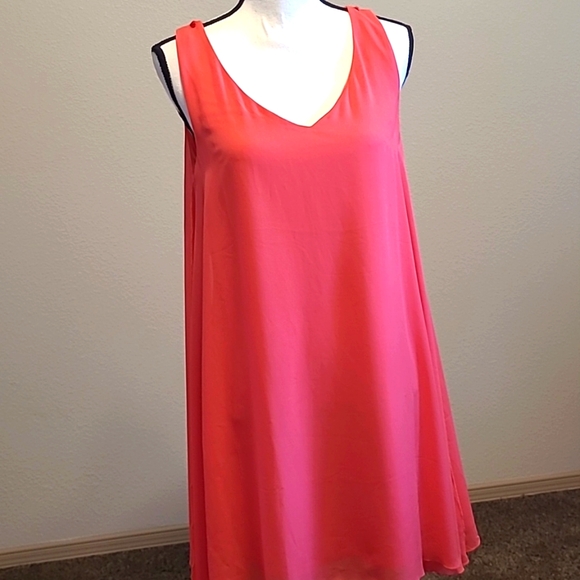 Summer Xl Dress Sleeveless Peach Pink - Picture 3 of 5
